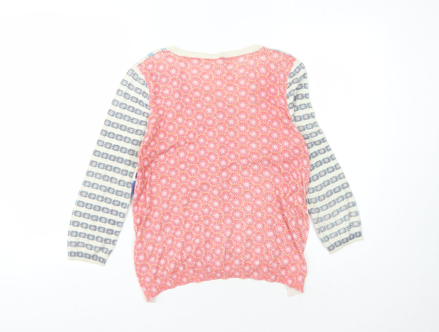 White Stuff Women's Multicoloured Animal Print Cardigan Size 10