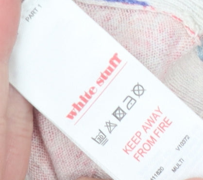 White Stuff Women's Multicoloured Animal Print Cardigan Size 10