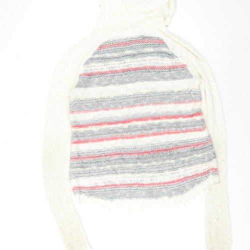 Hollister Women's Multicoloured Hooded Pullover Jumper XS