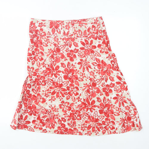 Maine New England Women's Floral A-Line Skirt, Size 12
