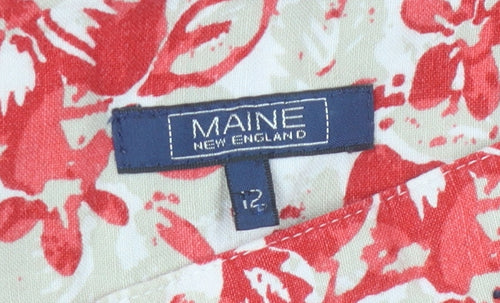 Maine New England Women's Floral A-Line Skirt, Size 12