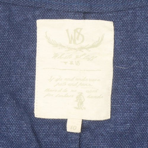 White Stuff Women's Blue Embroidered Kimono Size 10