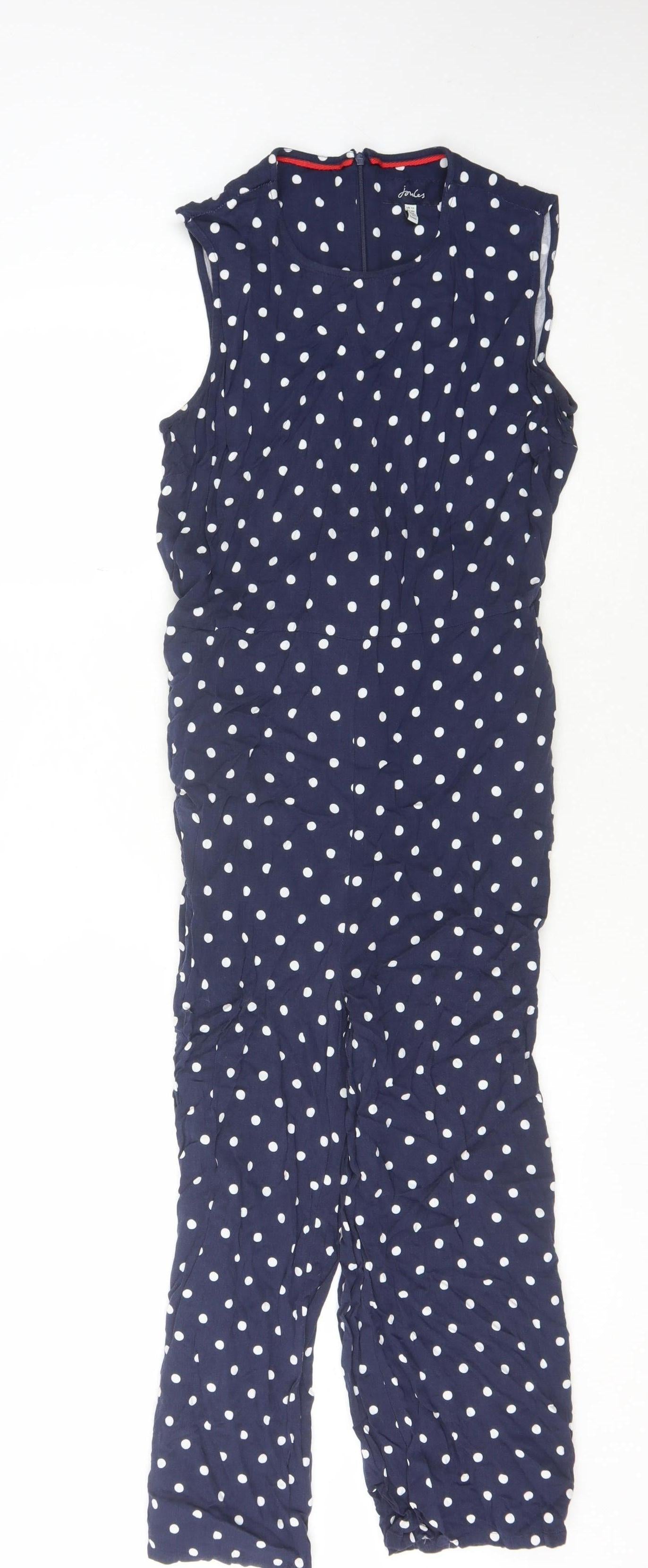 Joules Women’s Blue Polka Dot Jumpsuit, Size 12