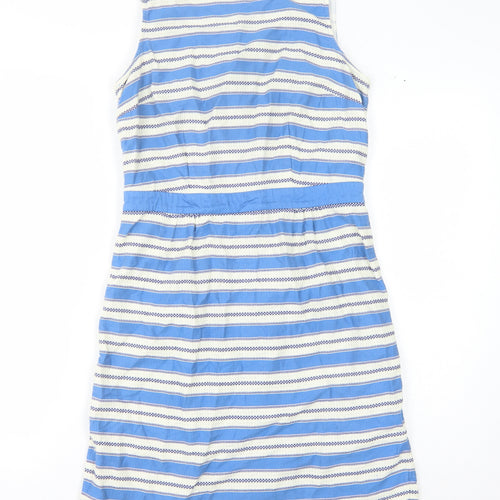 Boden Women Blue Striped Sleeveless Dress Size 10
