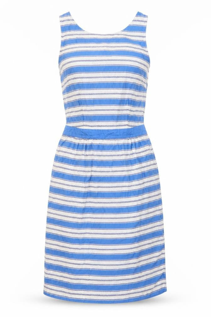 Boden Women Blue Striped Sleeveless Dress Size 10