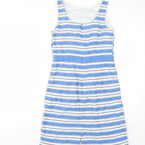 Boden Women Blue Striped Sleeveless Dress Size 10