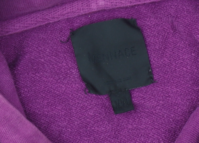 Mennace Unisex Violet Hoodie Size XXL with Pullover Style