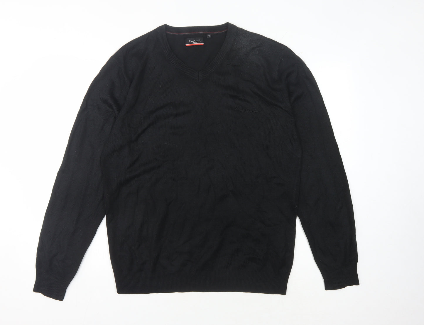 Pierre Cardin Men's Black XL V-Neck Pullover Jumper