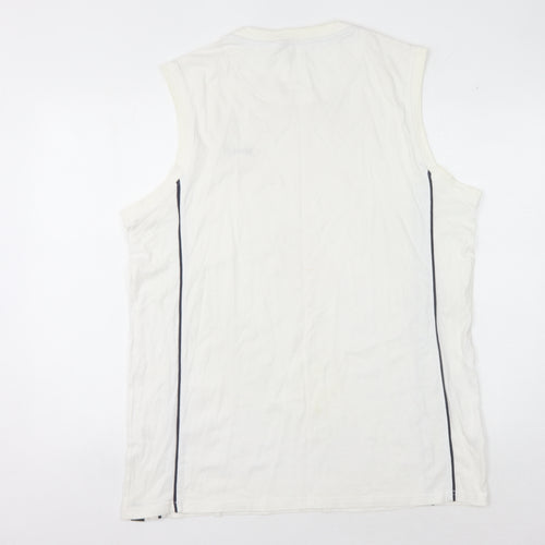 Slazenger Men's White Tank Top XL Gym Training