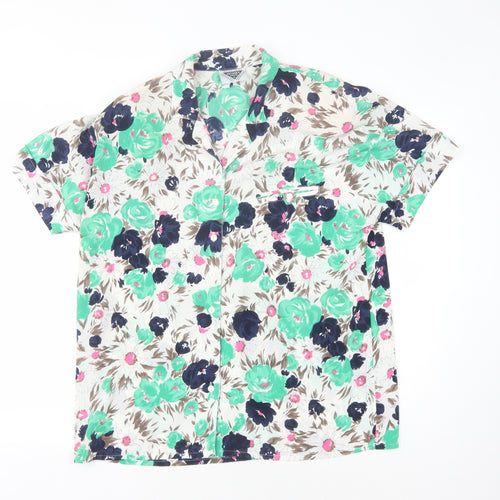 Jacques Vert Women's Floral Blouse Size 16 Multicoloured
