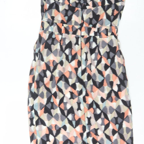 Warehouse Women's Multicoloured Geometric Dress Size 10