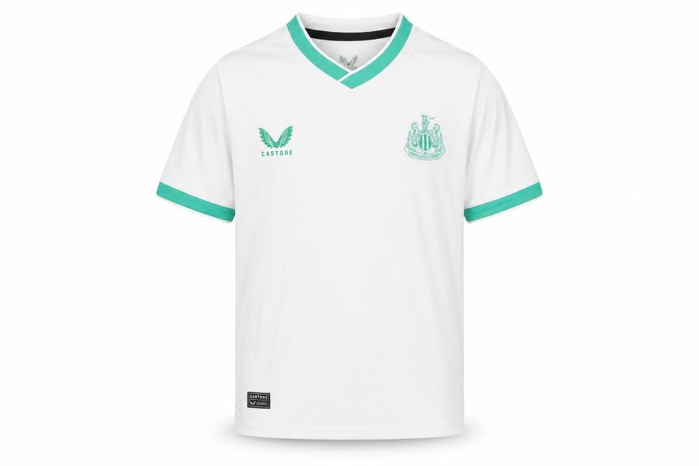 Castore Boys White Football Jersey - Size 24, Short Sleeve