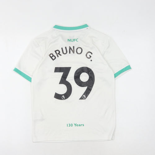 Castore Boys White Football Jersey - Size 24, Short Sleeve