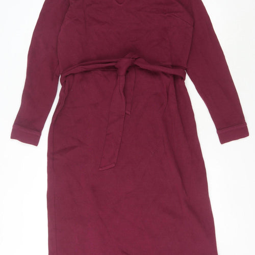 Boden Women's Red V-Neck Wrap Dress Size 12