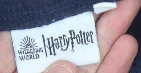 Harry Potter Boys Blue Jogger Trousers, Elastic Waist, 6-7 Years