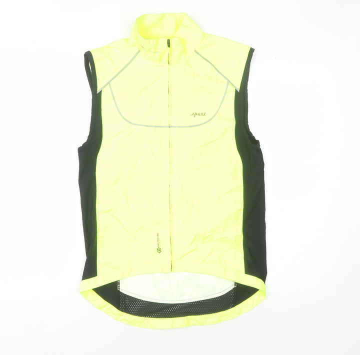Decathlon Men's Yellow Cycling Windbreaker Jacket S