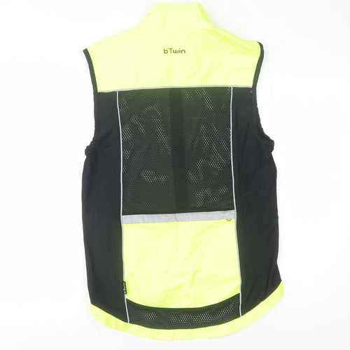 Decathlon Men's Yellow Cycling Windbreaker Jacket S