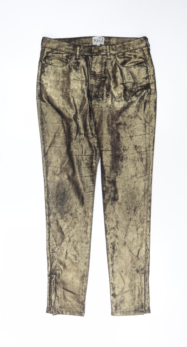 Reiss Gold Women's Trousers Size 8
