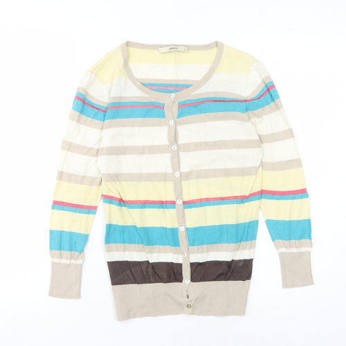 Oasis Women's Multicoloured Striped Cardigan S