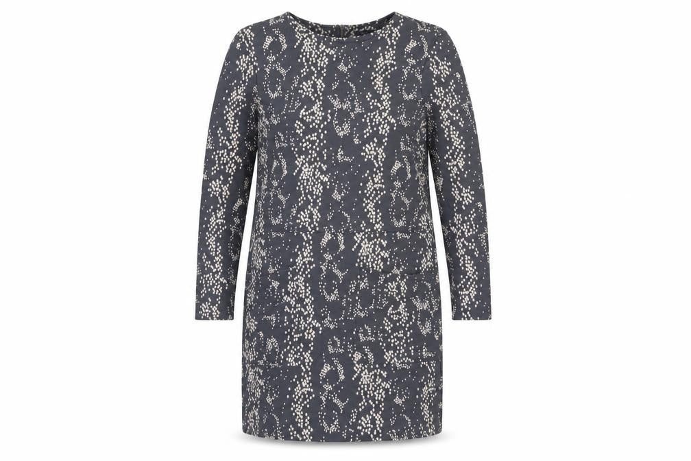 Front view of French Connection Women's Grey Dress, size 12