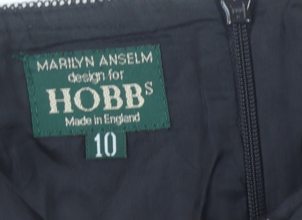 Hobbs Women's Grey Pencil Skirt, Size 10, Wool Tweed