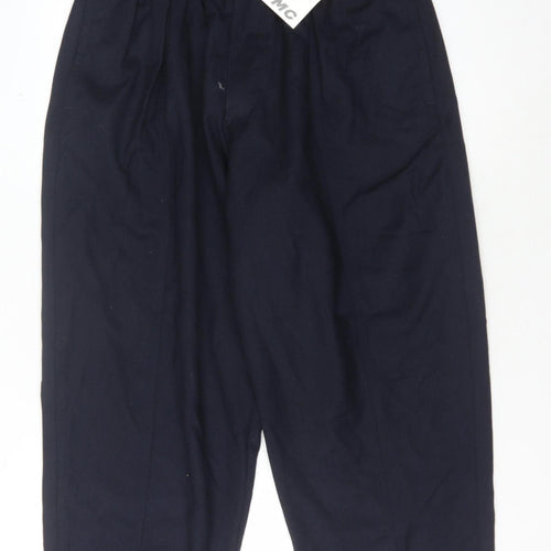 YMC Men's Blue Wool Trousers Medium