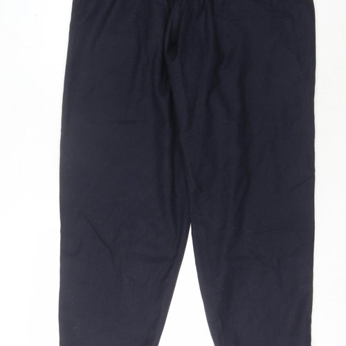YMC Men's Blue Wool Trousers Medium