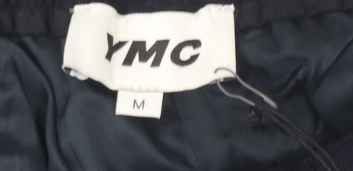 YMC Men's Blue Wool Trousers Medium