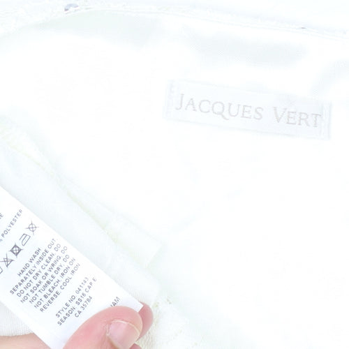 Jacques Vert Women's Ivory Sequin Lace Blouse Size 12