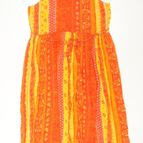 C&A Women's Multicoloured A-Line Midi Dress, Size 14