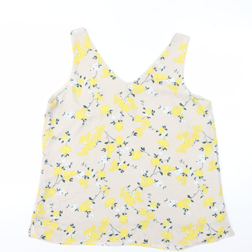 Principles Women's Beige Floral Camisole Tank Size 18