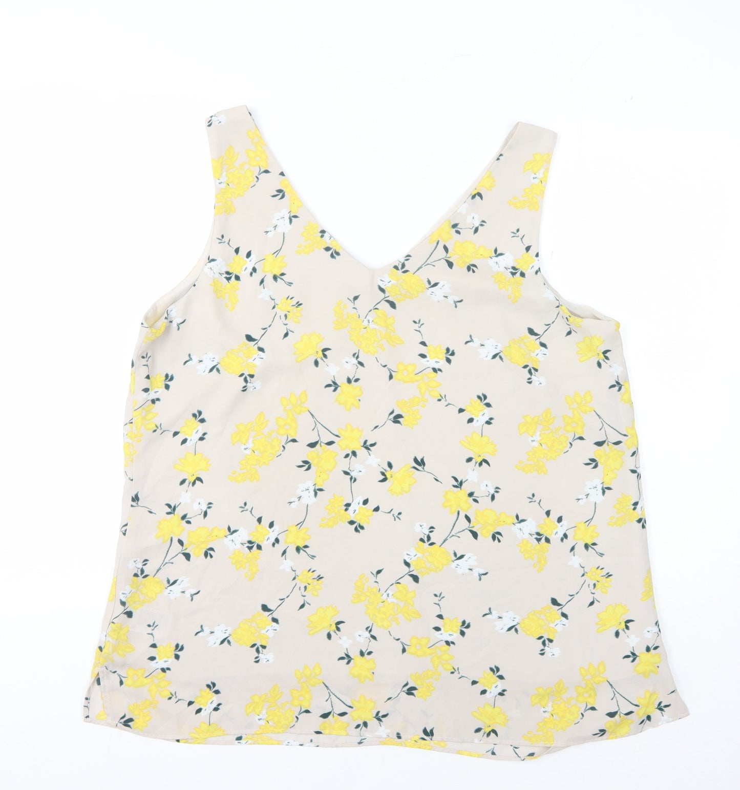 Principles Women's Beige Floral Camisole Tank Size 18