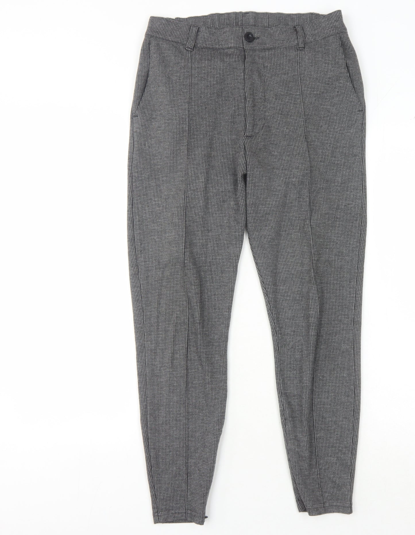 Métissier Paris Grey XS Check Trousers - Women's