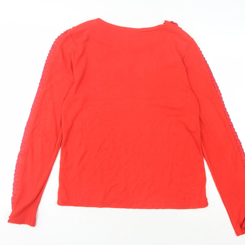 Great Plains Women's Red Long Sleeve Top Size 10