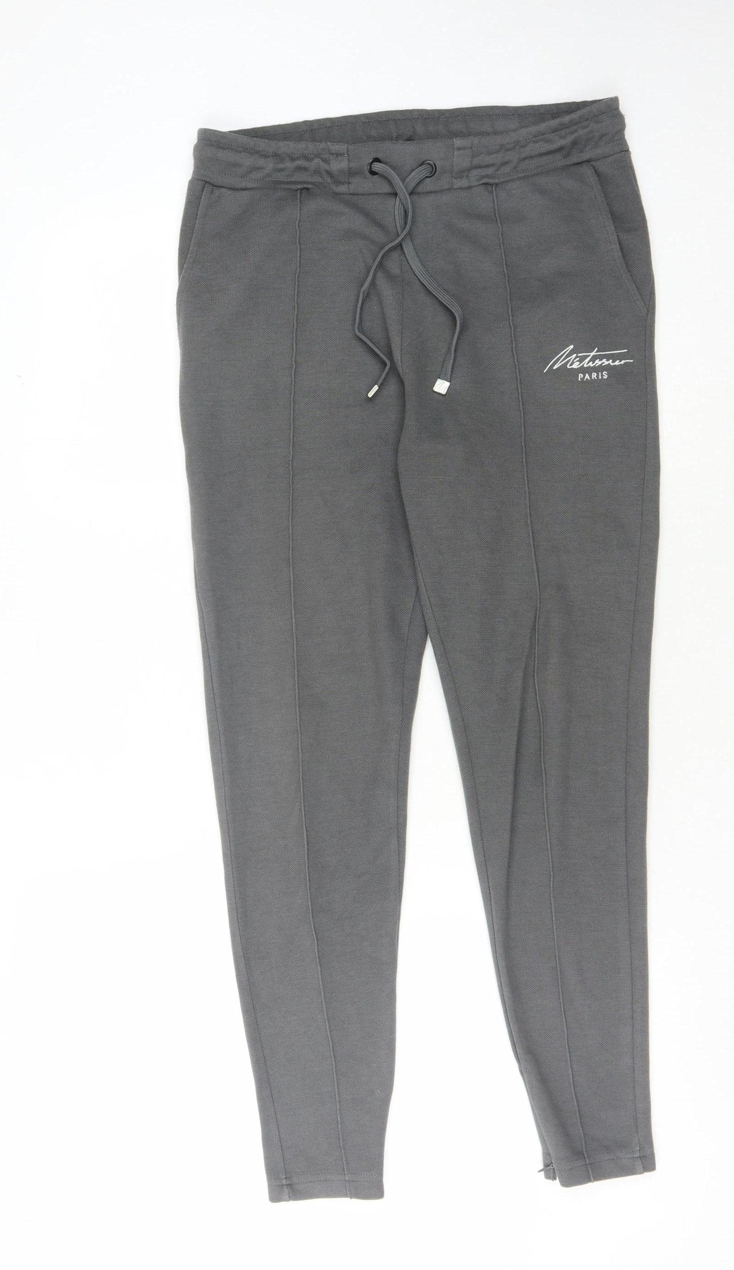 Métissier Paris Women's Grey Jogger Trousers - Size S