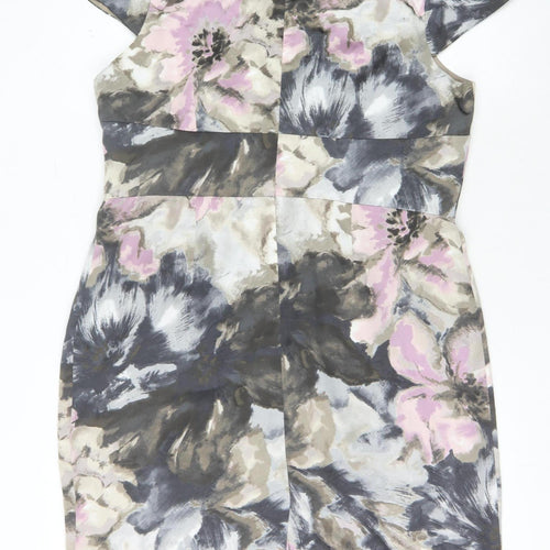 Rocha Multicoloured Floral Sheath Dress Sz 12