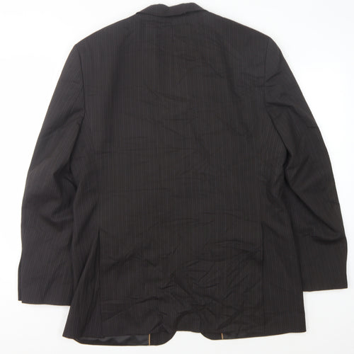 Next Men's Grey Striped Suit Jacket 42R Regular