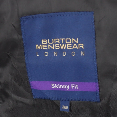 Burton Menswear Grey Slim Fit Suit Jacket 38R