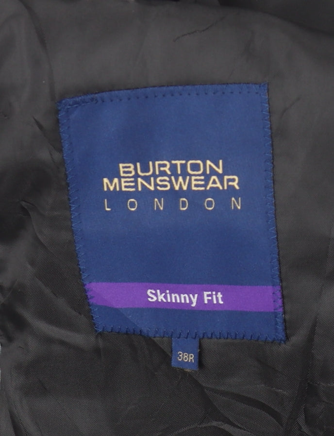 Burton Menswear Grey Slim Fit Suit Jacket 38R