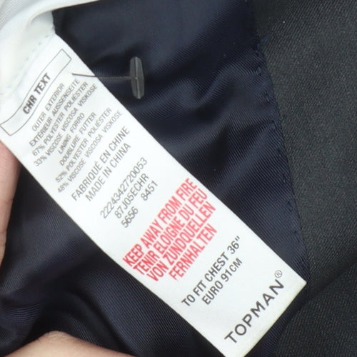 Topman Men's Grey Blazer, 36R Formal, Excellent Condition