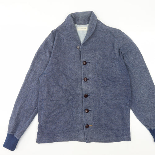 Universal Works Men's Blue Cardigan M Classic Style