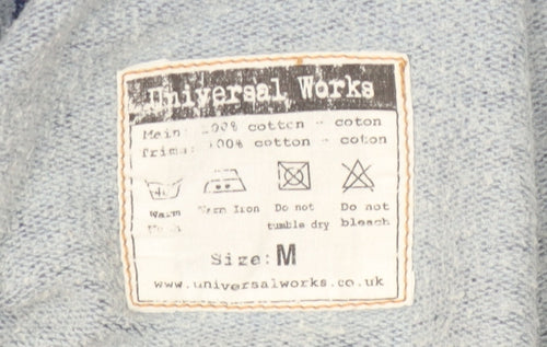 Universal Works Men's Blue Cardigan M Classic Style