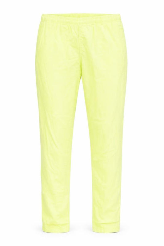 Front view of Pieces Women's Yellow Jegging, size M