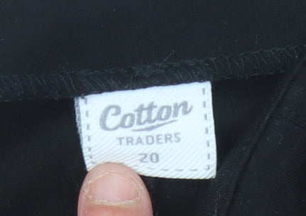 Cotton Traders Women's Black Trousers Size 20
