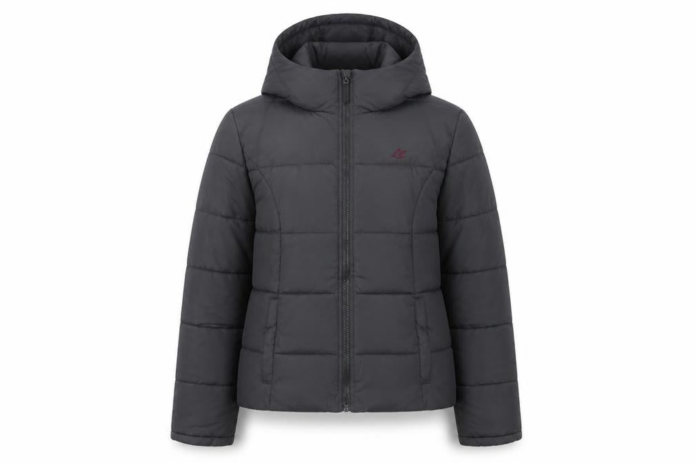 Front view of SoulCal Women's Black Puffer Jacket, size 12