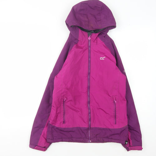 Regatta Girls Purple Waterproof Rain Coat 11 Years