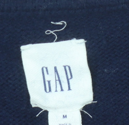 GAP Men's Blue Wool Pullover Jumper M