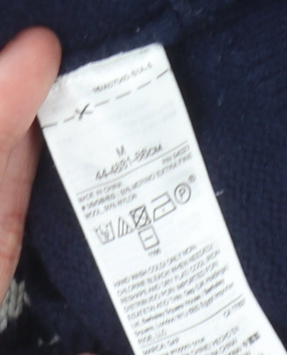 GAP Men's Blue Wool Pullover Jumper M