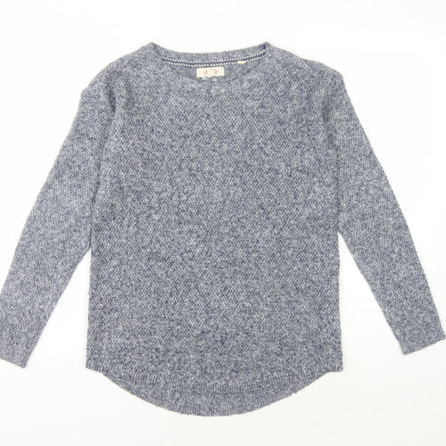 Fat Face Women's Blue Knit Pullover Jumper UK 6