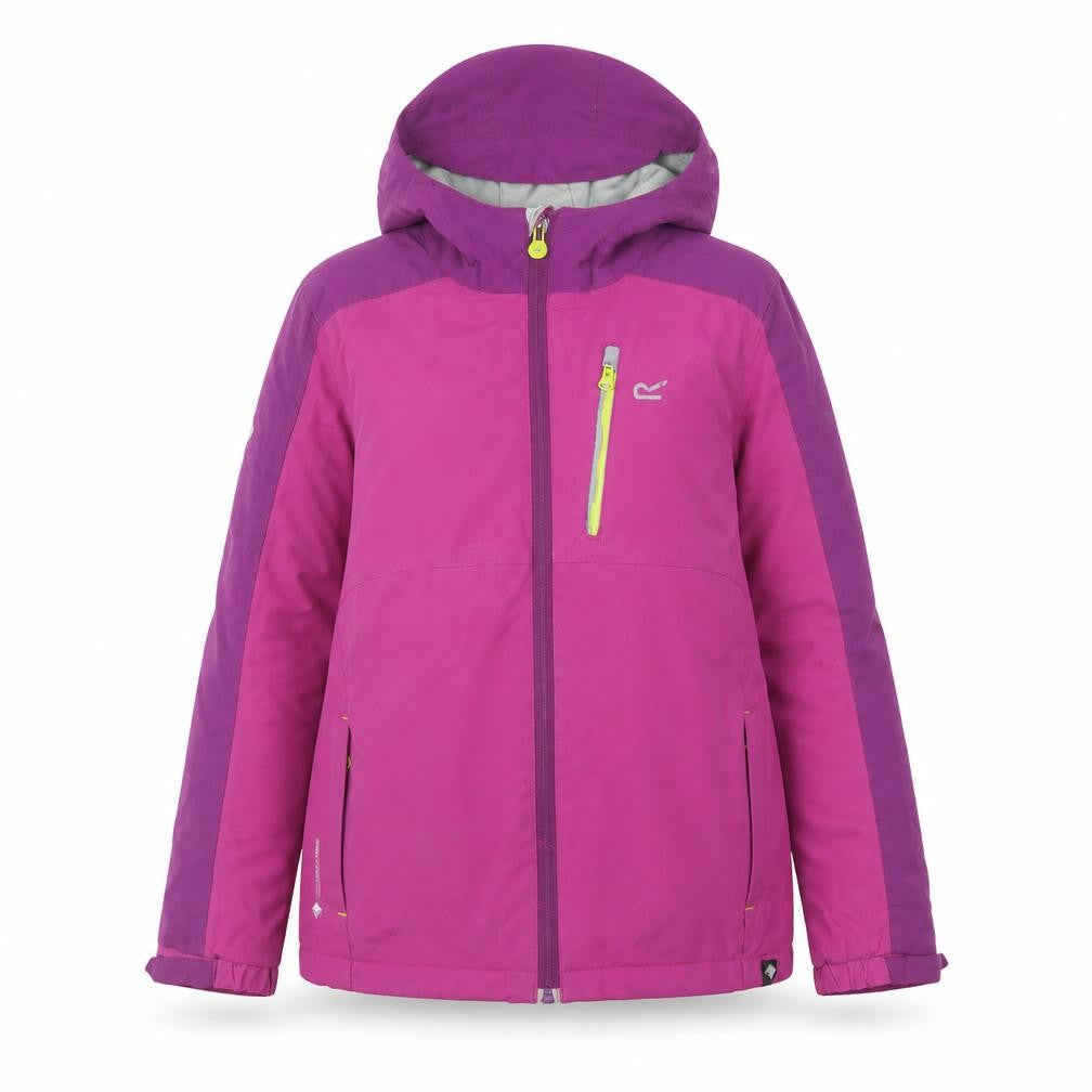 Regatta Girls Purple Ski Jacket Size 12 Hooded Winter